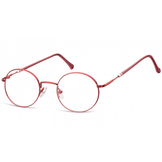 Lenonki okrągłe Okulary oprawki optyczne 926F czerwone